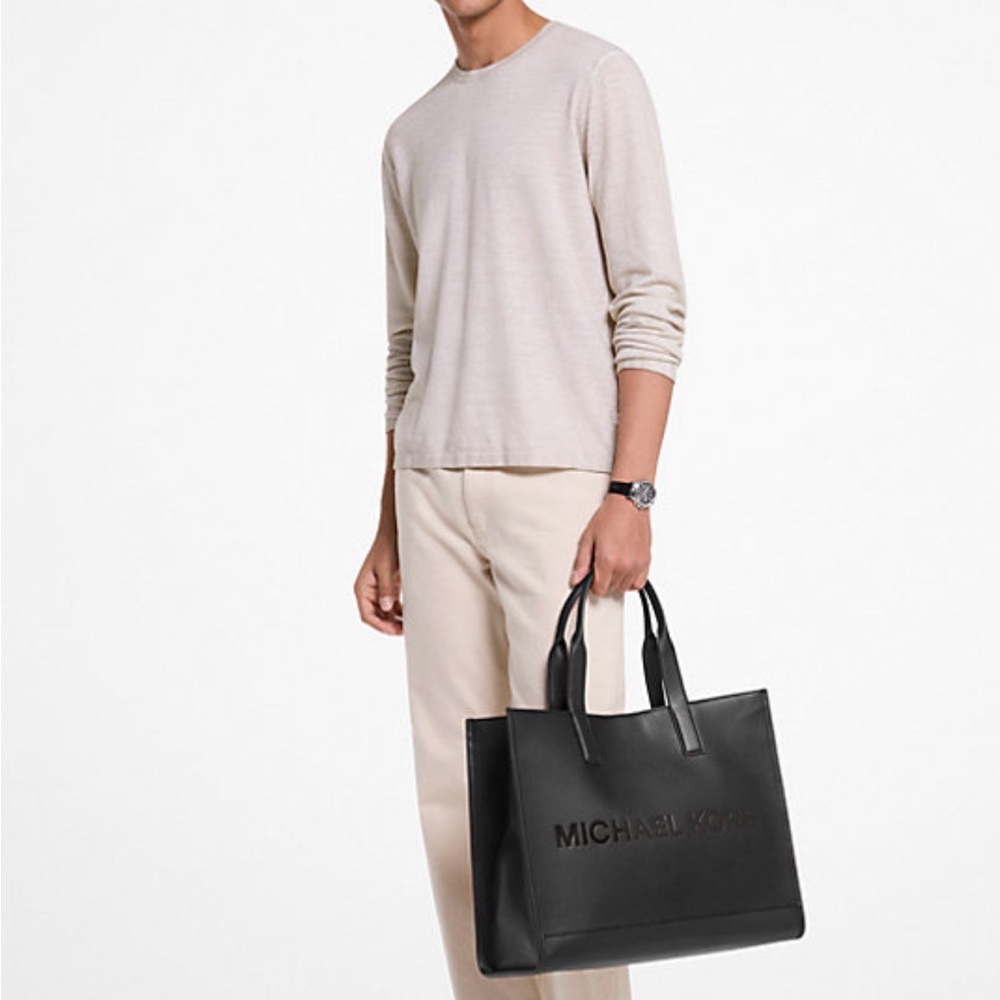 Michael Kors Cooper Black Leather tots - Picture 3 of 3